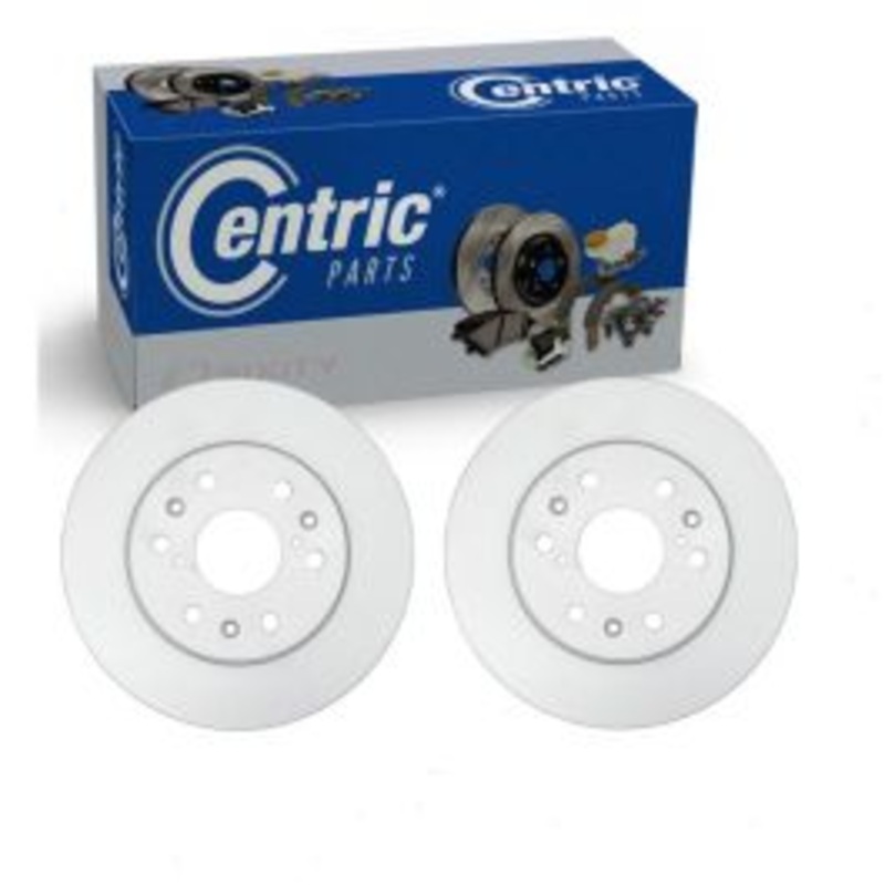 2 pc Centric GCX Front Disc Brake Rotors for 2005-2018 GMC Sierra 1500