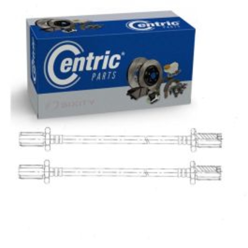 2 pc Centric Premium Front Brake Hydraulic Hoses for 1971 Ford C7000