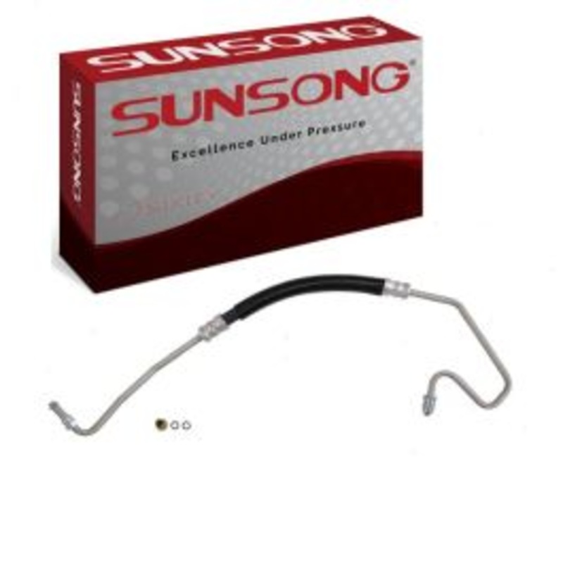 Sunsong Power Steering Pressure Line Hose for 1997-1999 GMC K1500