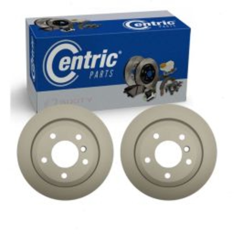 2 pc Centric GCX Rear Disc Brake Rotors for 2009-2013 BMW 328i xDrive