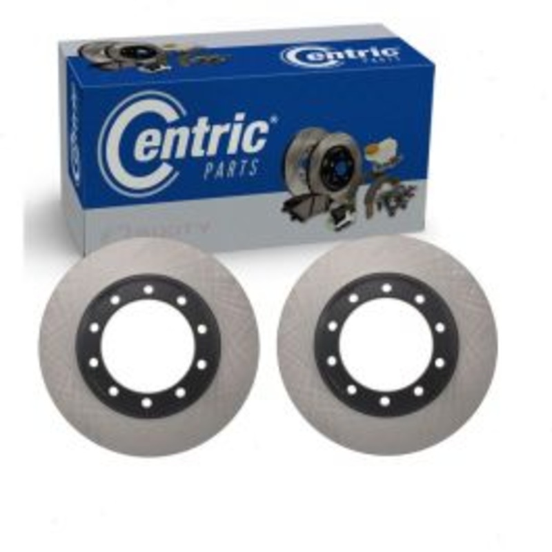 2 pc Centric Premium Front Disc Brake Rotors for 2003-2009 GMC C5500 Topkick