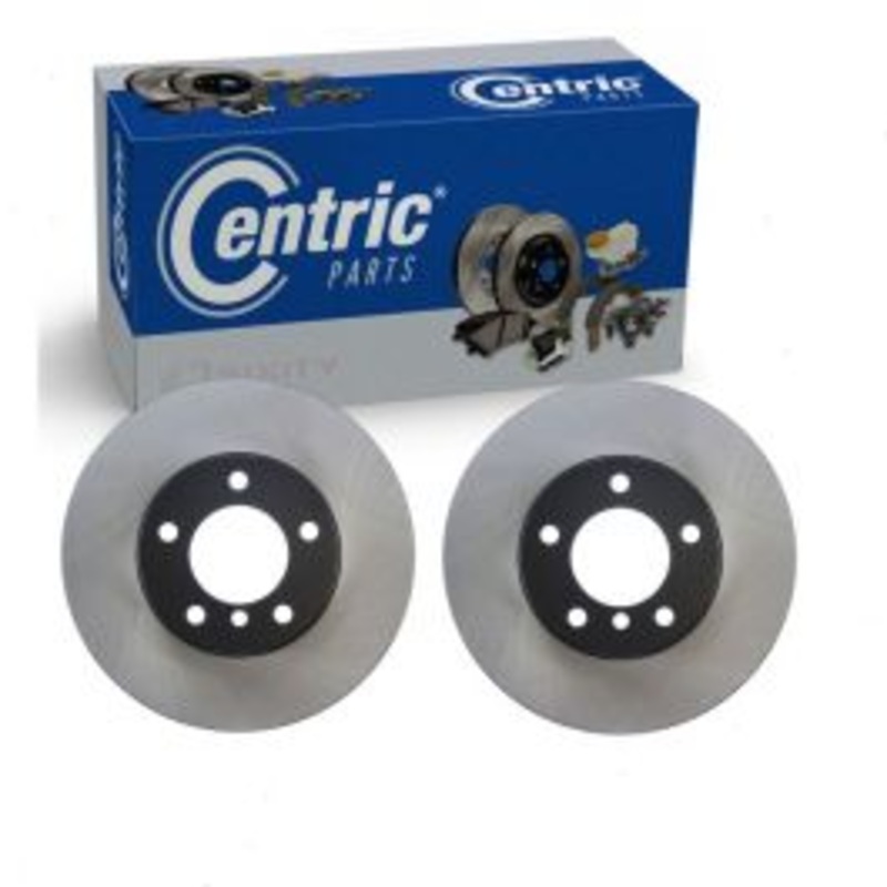 2 pc Centric Premium Front Disc Brake Rotors for 2013-2018 BMW 320i