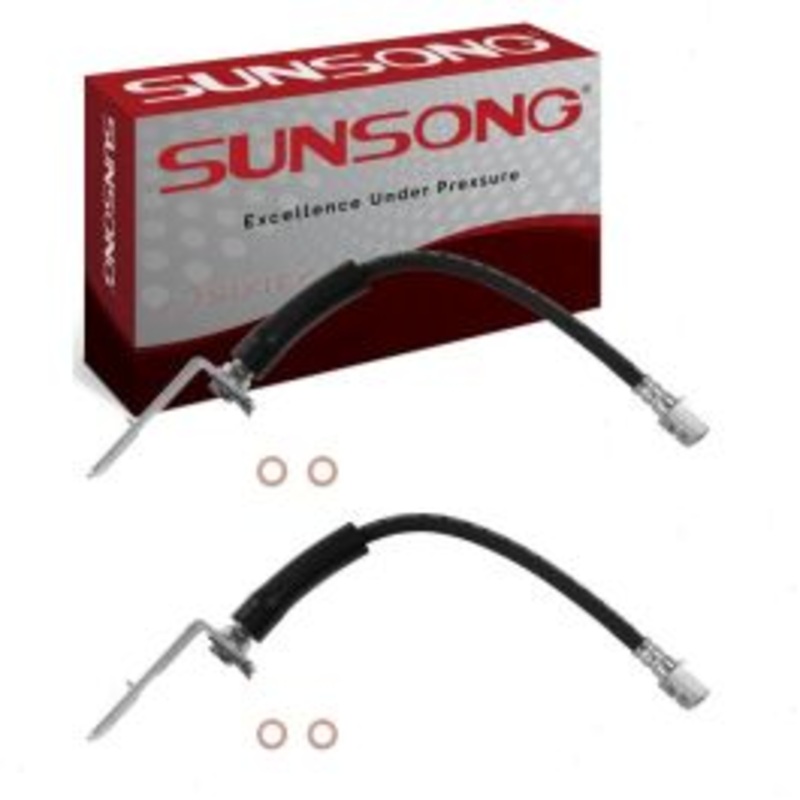 2 pc Sunsong Front Brake Hydraulic Hoses for 2006-2011 Chevrolet HHR
