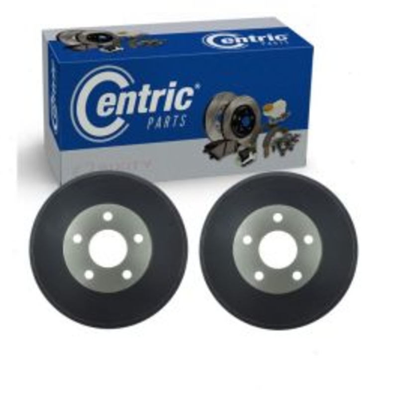 2 pc Centric Premium Rear Brake Drums for 1998-2008 Subaru Forester