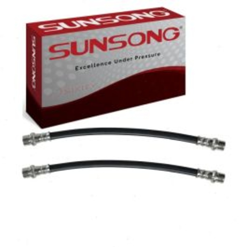 2 pc Sunsong Front Brake Hydraulic Hoses for 2001-2007 Toyota Sequoia