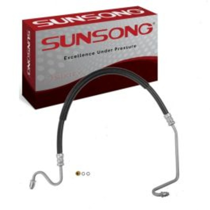 Sunsong Hydroboost To Gear Power Steering Pressure Line Hose for 1987-1988 Chevrolet R20 Suburban 5.7L 6.2L 7.4L V8