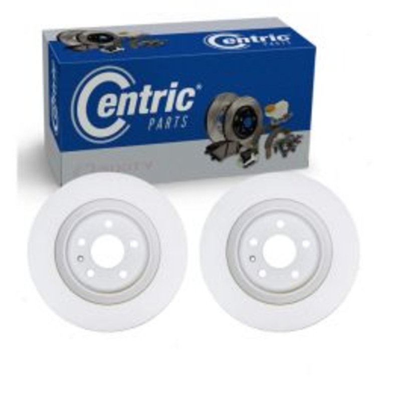 2 pc Centric GCX Rear Disc Brake Rotors for 2015-2020 Porsche Macan