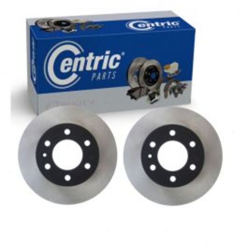 2 pc Centric Premium Front Disc Brake Rotors for 2008-2017 Volkswagen Crafter Van