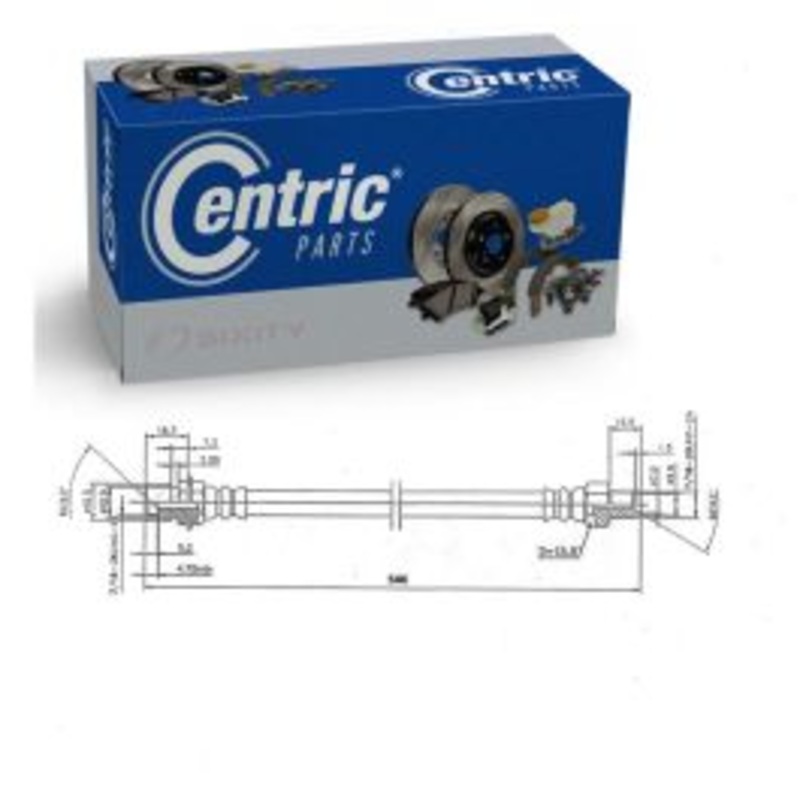 Centric Premium Rear Forward Brake Hydraulic Hose for 1980-1983 Ford C800