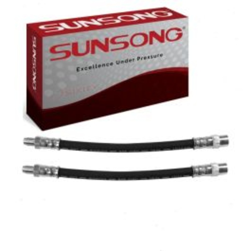 2 pc Sunsong Rear Outer Brake Hydraulic Hoses for 1996-1998 BMW 328is