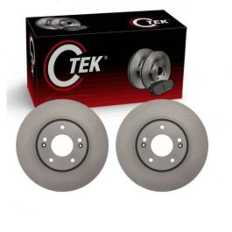 2 pc Centric CTEK Front Disc Brake Rotors for 2011-2016 Kia Optima 2.4L L4