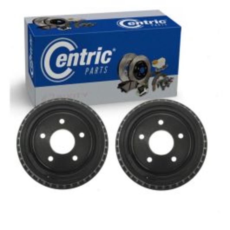 2 pc Centric Premium Rear Brake Drums for 1992-1997 GMC Jimmy