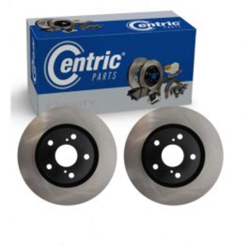 2 pc Centric Premium Front Disc Brake Rotors for 2016 Scion iM
