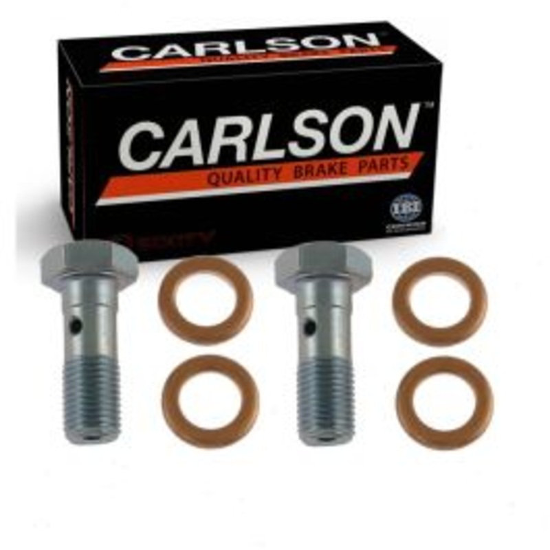 2 pc Carlson Rear Brake Hydraulic Banjo Bolts for 2013-2022 Ford F-250 Super Duty