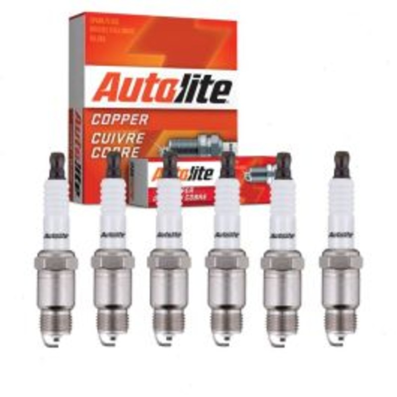 6 pc Autolite Copper Core Spark Plugs for 1971 GMC K35 K3500 Pickup 4.1L L6