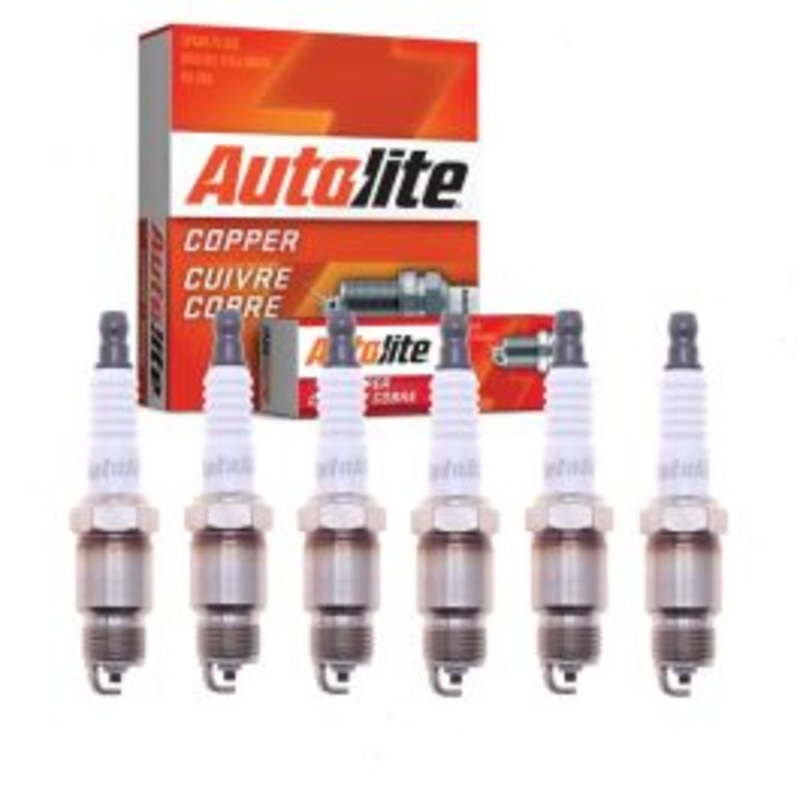 6 pc Autolite Copper Core Spark Plugs for 1989-1995 GMC G2500 4.3L V6