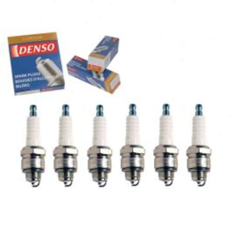 6 pc DENSO Standard U-Groove Spark Plugs for 1966-1967 Jeep Commando 3.7L V6