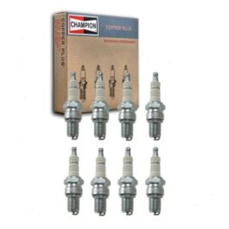 8 pc Champion Copper Plus Spark Plugs for 1966 Fargo W100 Panel Delivery 5.2L V8