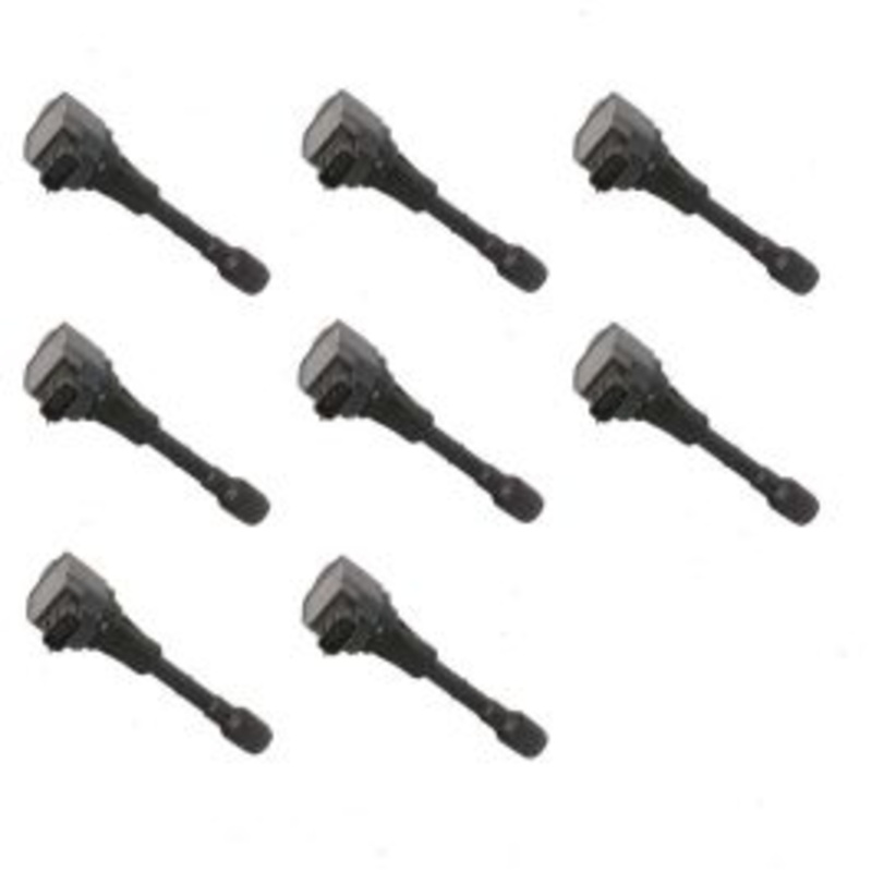 8 pc Hitachi Front Ignition Coils for 2014 Infiniti QX70 5.0L V8