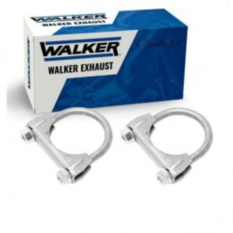 2 pc Walker Exhaust Clamps for 1983 Mercury LN7 1.6L L4