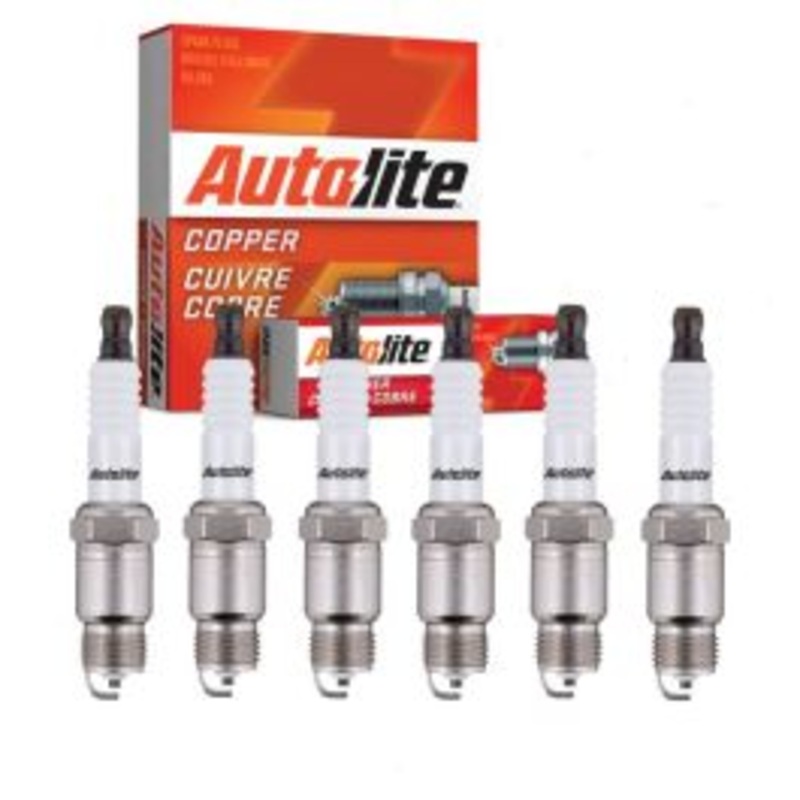 6 pc Autolite Copper Core Spark Plugs for 1970-1981 Chevrolet Camaro 4.1L L6