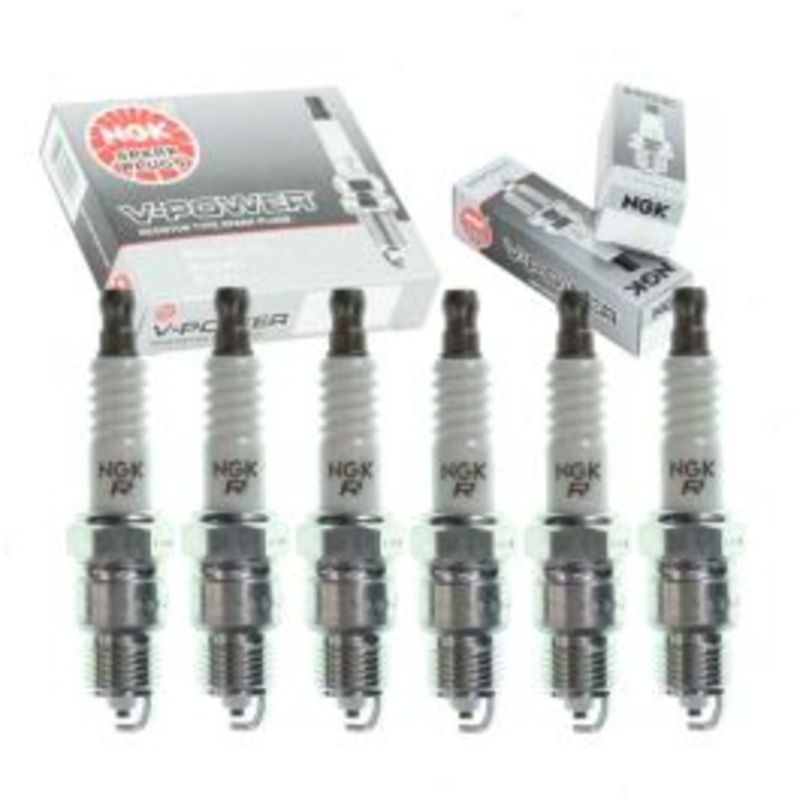 6 pc NGK V-Power Spark Plugs for 1971-1972 Chevrolet P20 Van 4.1L L6