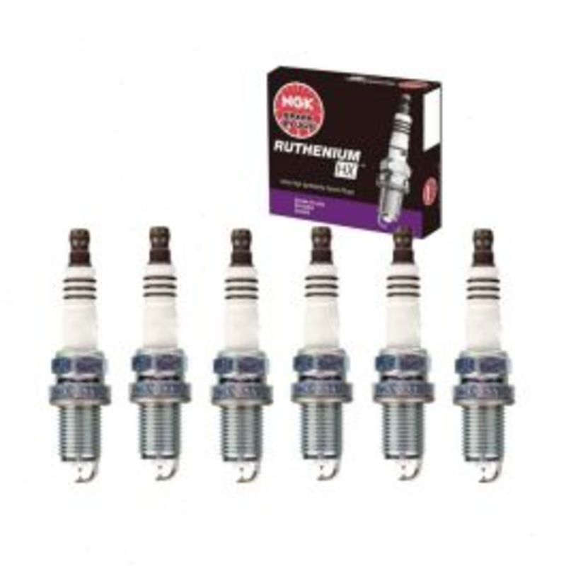 6 pc NGK Ruthenium HX Spark Plugs for 2000 BMW 328Ci 2.8L L6