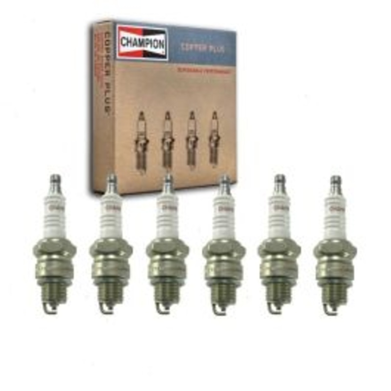 6 pc Champion Copper Plus Spark Plugs for 1963-1965 Jeep Tornado 3.8L L6