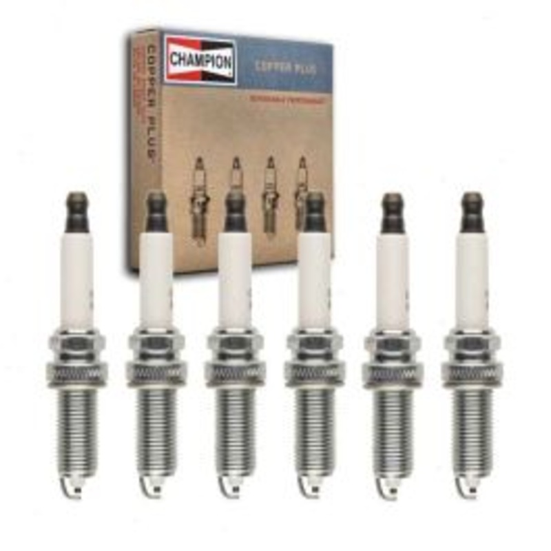 6 pc Champion Copper Plus Spark Plugs for 2009-2010 Infiniti M35 3.5L V6