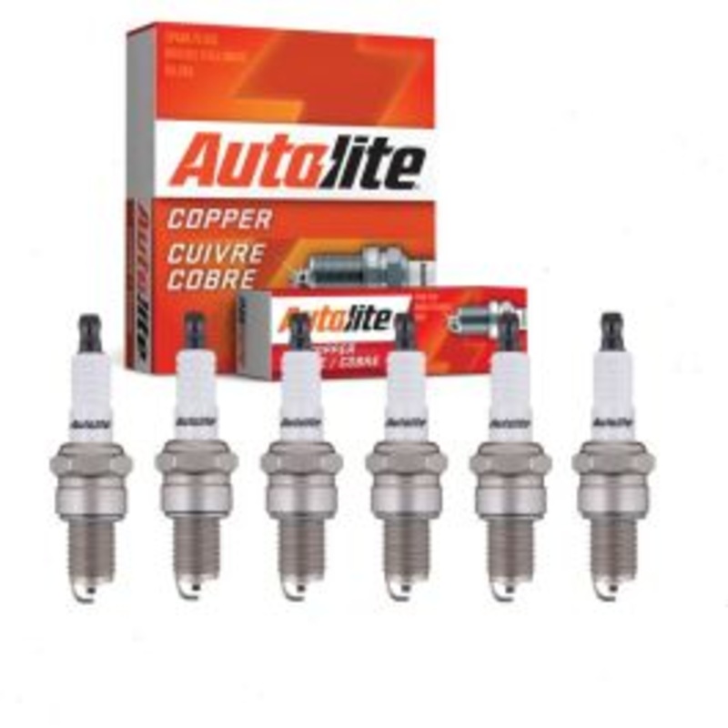 6 pc Autolite Copper Core Spark Plug for 1971 International 1010 3.8L L6