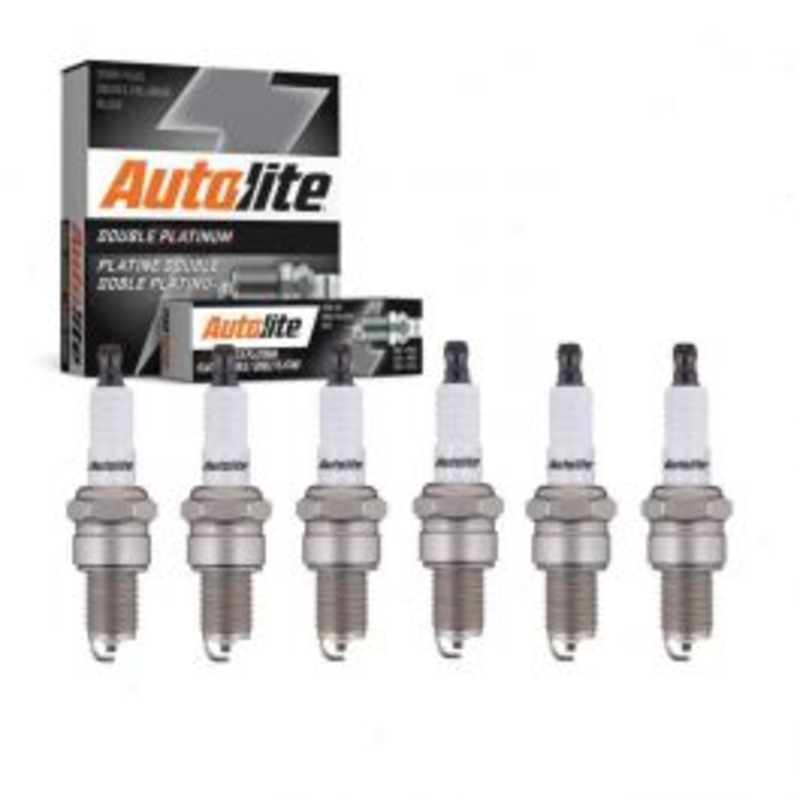6 pc Autolite Double Platinum Spark Plug for 1961-1965 Fargo FW100 Pickup