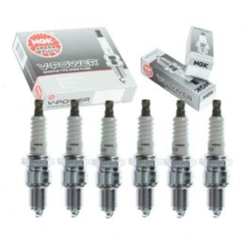 6 pc NGK V-Power Spark Plugs for 1971-1974 Plymouth Satellite 3.7L L6