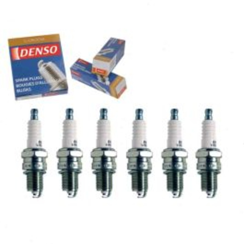 6 pc DENSO Standard U-Groove Spark Plugs for 1971-1974 Dodge B300 Van 3.7L L6