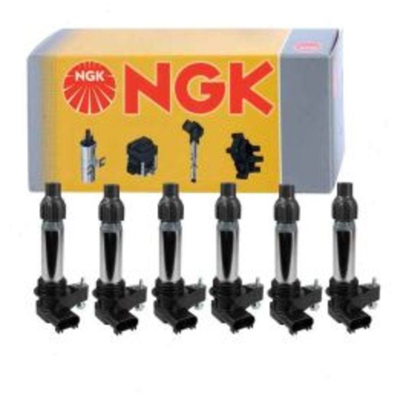 6 pc NGK Ignition Coils for 2010-2019 Chevrolet Traverse 3.6L V6