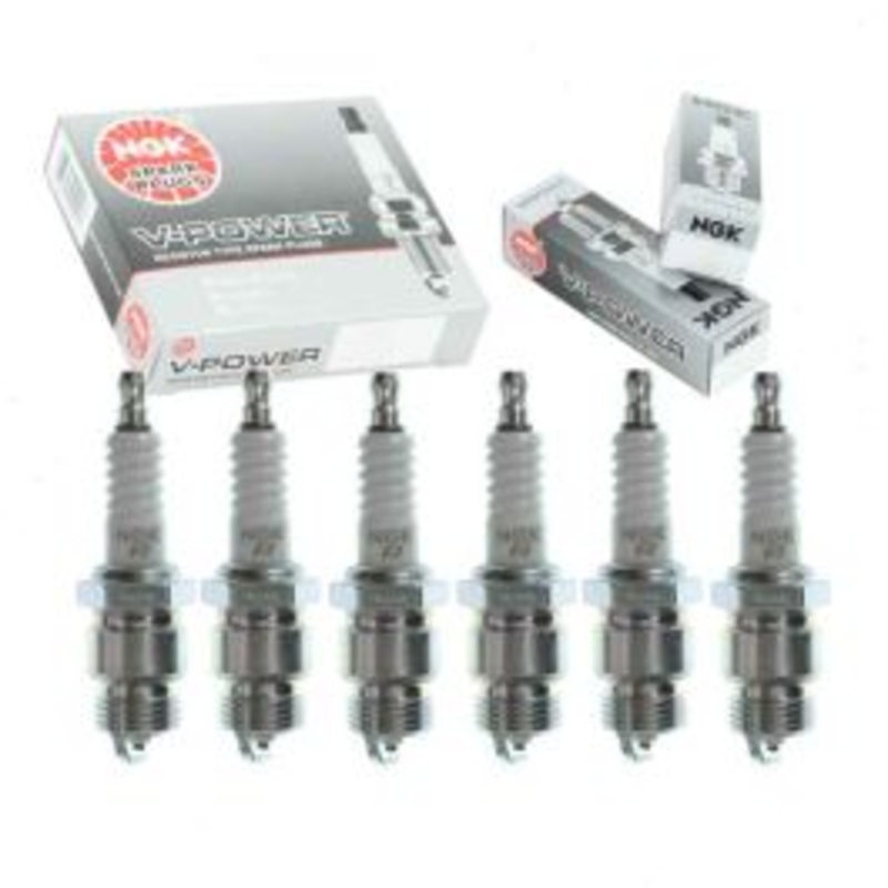 6 pc NGK V-Power Spark Plugs for 1969-1983 Ford E-100 Econoline 2.8L 3.9L 4.9L L6