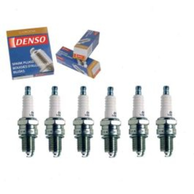 6 pc DENSO Standard U-Groove Spark Plugs for 1972-1974 Jeep DJ5 3.8L 4.2L L6