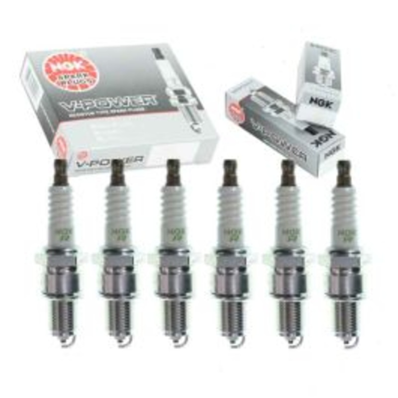 6 pc NGK V-Power Spark Plugs for 1988 BMW 535is 3.5L L6