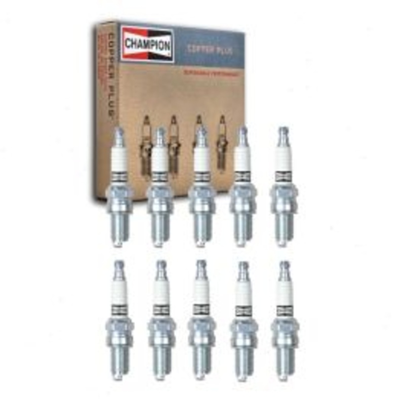 10 pc Champion Copper Plus 810C RA8HC Spark Plugs