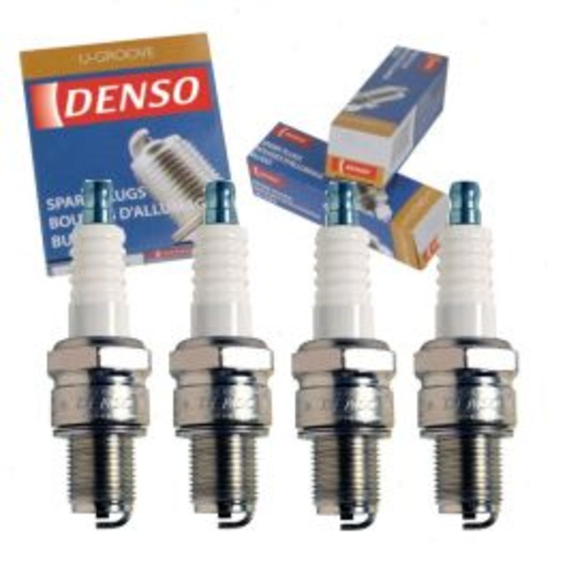 4 pc DENSO Standard U-Groove Spark Plugs for 1963-1965 Nissan 411 1.3L L4
