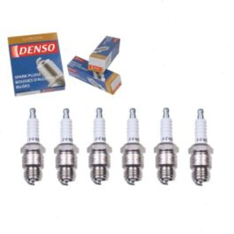 6 pc DENSO Standard U-Groove Spark Plugs for 1965-1967 Ford P-100 2.8L L6