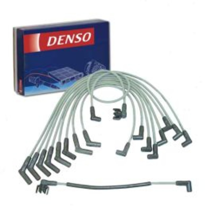 DENSO Spark Plug Wire Set for 1985-1987 Ford E-150 Econoline Club Wagon 5.0L V8