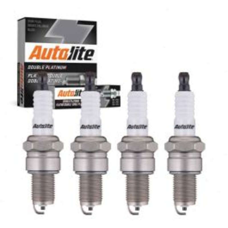 4 pc Autolite Double Platinum Spark Plug for 1971-1979 Fiat 128 1.1L 1.3L L4