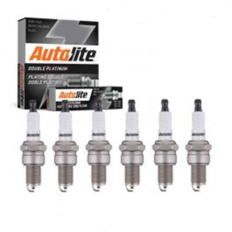 6 pc Autolite Double Platinum Spark Plug for 1969-1972 Fargo W110 Pickup