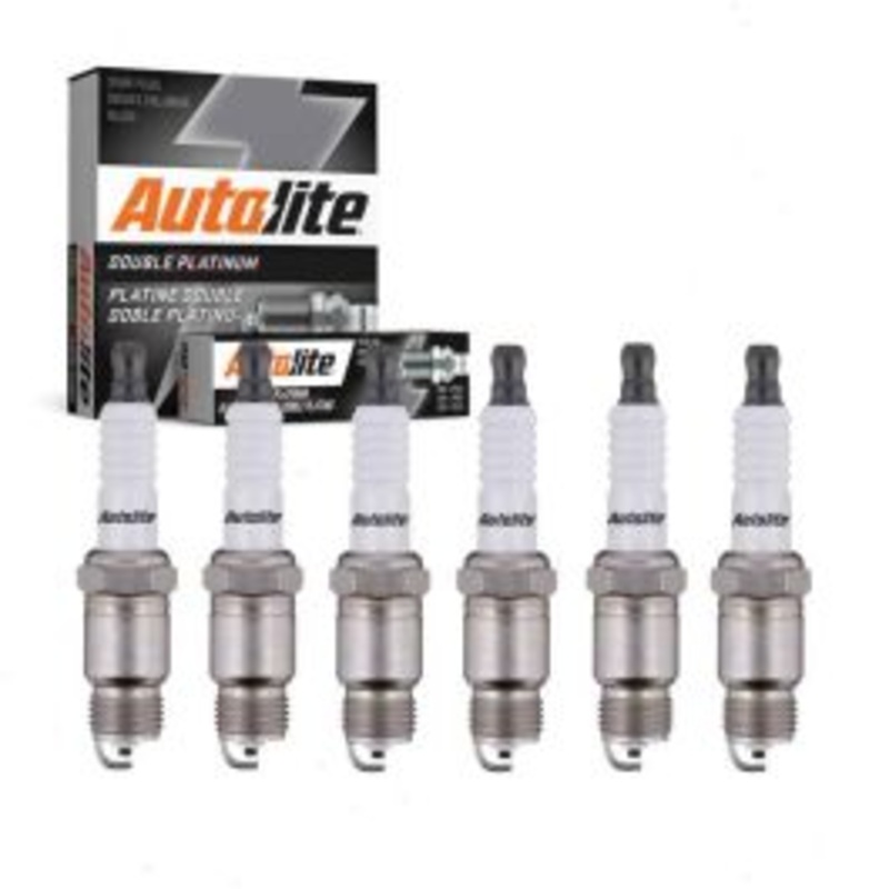 6 pc Autolite Double Platinum Spark Plug for 1980-1981 Buick Regal