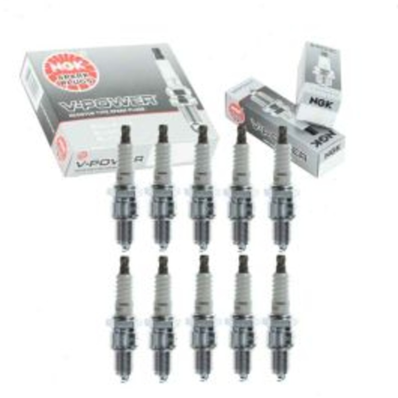 10 pc NGK V-Power 2635 GR4 Spark Plugs