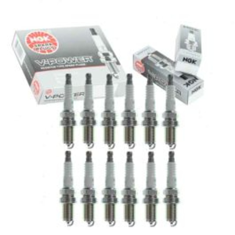 12 pc NGK V-Power Spark Plugs for 2003 Bentley Continental 6.0L W12