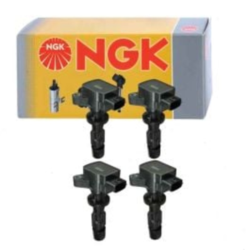 4 pc NGK Ignition Coils for 2006-2013 Mazda 3 2.0L 2.3L 2.5L L4