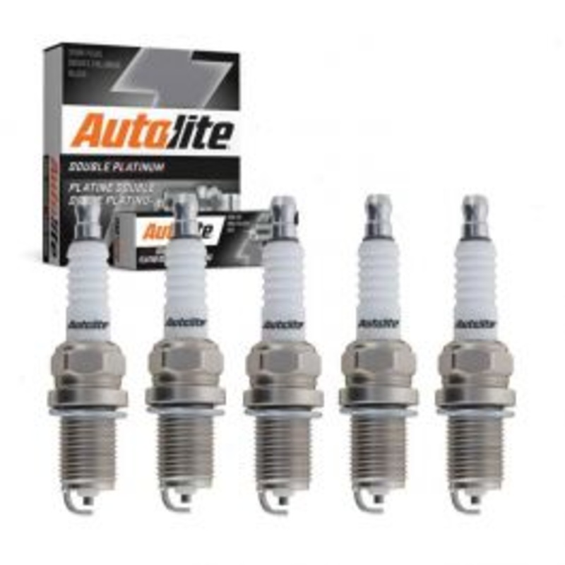 5 pc Autolite Double Platinum Spark Plug for 2005-2014 Volkswagen Jetta 2.5L