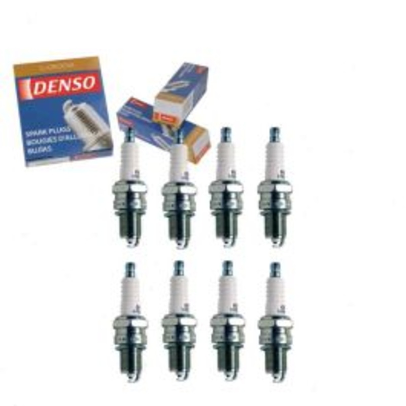 8 pc DENSO Standard U-Groove Spark Plugs for 1975-1980 Dodge D200 5.2L 5.9L V8