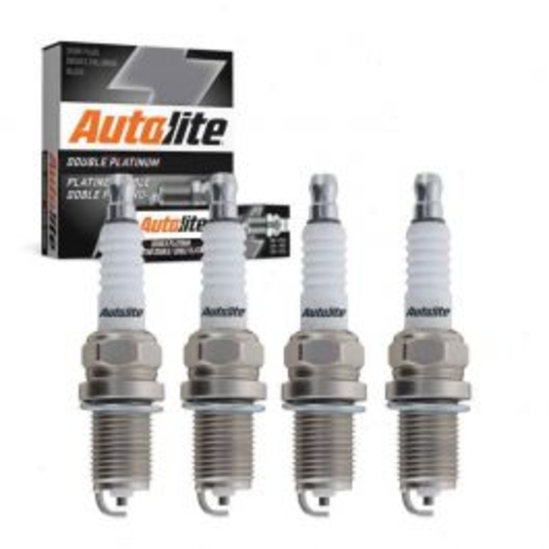 4 pc Autolite Double Platinum Spark Plug for 1995-1997 Nissan Pickup 2.4L L4